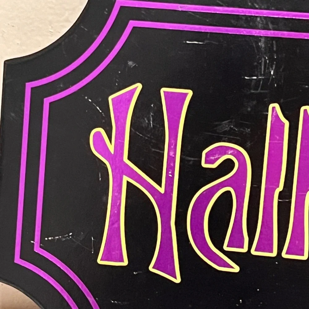 Spirit Halloween Nightmare Before Christmas‎ Halloween Town Sign Black Purple
